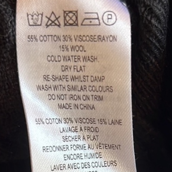 French Connection La vie en sequin detail sweater wool blend in size S - Picture 11 of 11